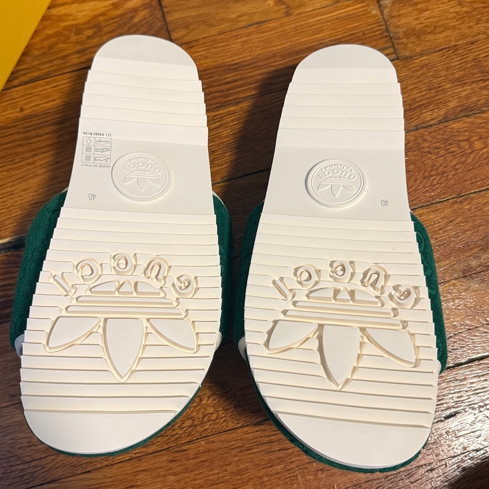 adidas x Gucci GG Platform Sandal Green - Picture 3 of 7